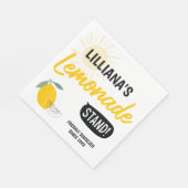 Serviette En Papier Sunshine Lemonade Stand Birthday Party (Coin)