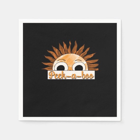 Serviette En Papier Sunshine Peekabo (Devant)