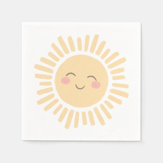 Serviette En Papier Sunshine Sun fête d'anniversaire (Devant)