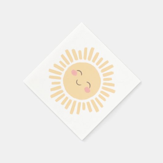 Serviette En Papier Sunshine Sun fête d'anniversaire (Coin)