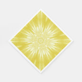 Serviette En Papier Sunshine Yellow Faux Tulle Design (Coin)