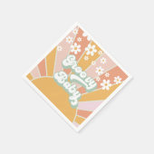 Serviette En Papier Super Baby Retro Sunshine Hippie Baby shower (Coin)
