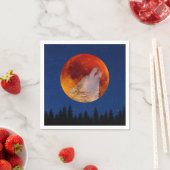Serviette En Papier Super Blood Wolf Moon 2019 (En situation)