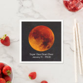 Serviette En Papier Super Blue Blood Moon 2018 (En situation)