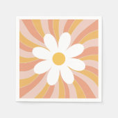 Serviette En Papier Super Boho Retro Daisy Sunshine (Devant)