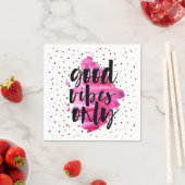 Serviette En Papier Super Chic Party bonnes vibes seulement Papier Nap (En situation)
