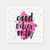 Serviette En Papier Super Chic Party bonnes vibes seulement Papier Nap (Devant)