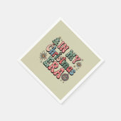 Serviette En Papier Super Dans Mon Ère De Noël Drôle Enseignant (Coin)