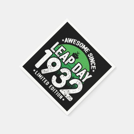 Serviette En Papier Super depuis 1932 Leap Année Jour Février 29 Anniv (Coin)
