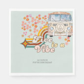 Serviette En Papier Super Five est une marguerite vibe Van 5e annivers (Devant)