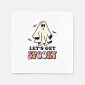 Serviette En Papier super Ghost retro Halloween Anniversaire (Devant)