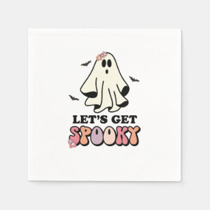 Serviette En Papier super Ghost retro Halloween Anniversaire