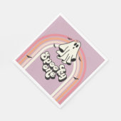 Serviette En Papier super Ghost retro Halloween Éffrayant Un Anniversa (Coin)