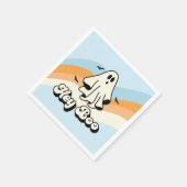 Serviette En Papier super Ghost retro Halloween Hey Boo Éffrayant (Coin)