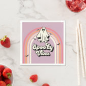 Serviette En Papier super Ghost retro Halloween Vibes Éffrayantes Anni (En situation)