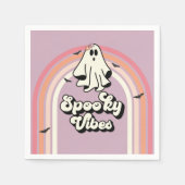 Serviette En Papier super Ghost retro Halloween Vibes Éffrayantes Anni (Devant)