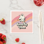 Serviette En Papier super Ghost retro Halloween Vibes Éffrayantes Anni (En situation)