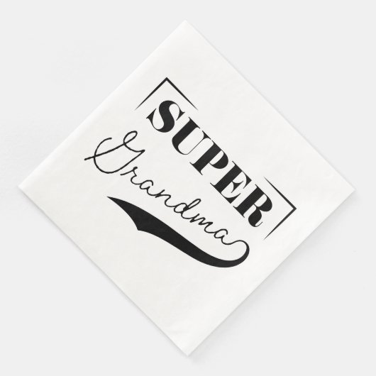Serviette En Papier Super grand-mère (Coin)