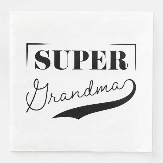 Serviette En Papier Super grand-mère (Devant)