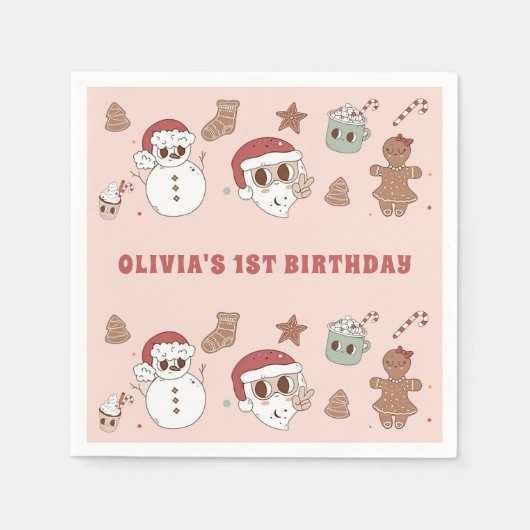 Serviette En Papier Super Hippie Père Noël Noël Anniversaire (Devant)