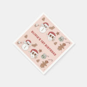 Serviette En Papier Super Hippie Père Noël Noël Anniversaire (Coin)