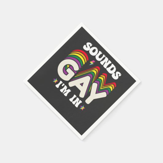 Serviette En Papier Super LGBT Pride Sonne Gay I In (Coin)
