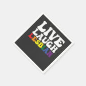 Serviette En Papier Super Live Lauder Lesbian LGBT Pride (Coin)