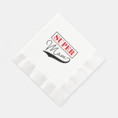Serviette En Papier Super Maman (Coin)