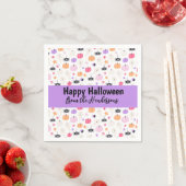 Serviette En Papier Super mignonne Moderne violet citrouille Halloween (En situation)