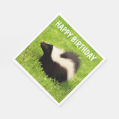 Serviette En Papier Super mignonne Skunk Anniversaire (Coin)