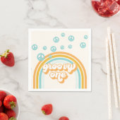 Serviette En Papier Super One Retro Boy 1er anniversaire (En situation)