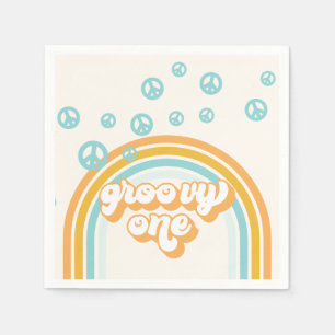 Serviette En Papier Super One Retro Boy 1er anniversaire