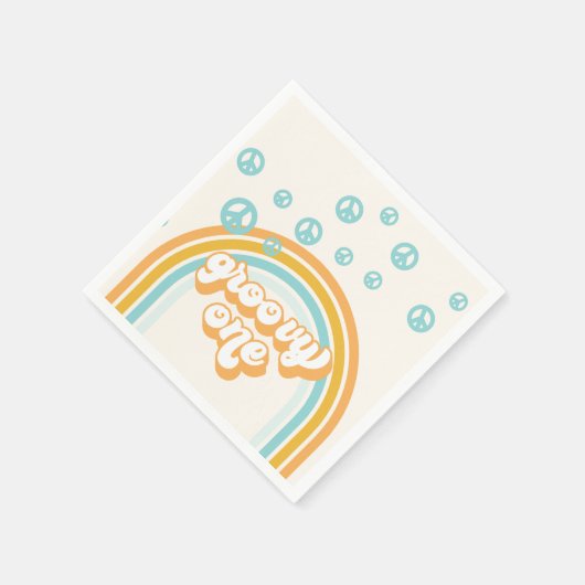 Serviette En Papier Super One Retro Boy 1er anniversaire (Coin)