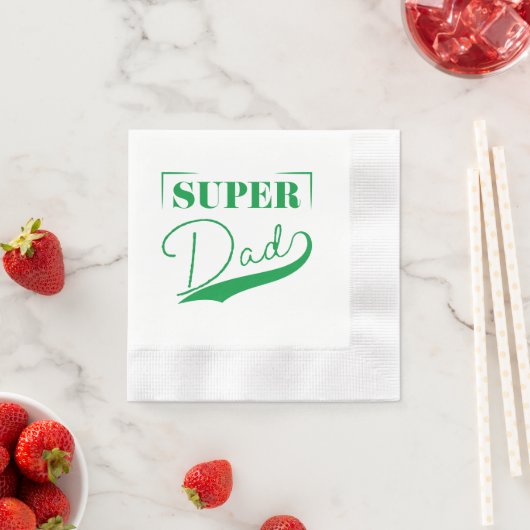 Serviette En Papier Super papa (En situation)