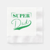 Serviette En Papier Super papa (Devant)