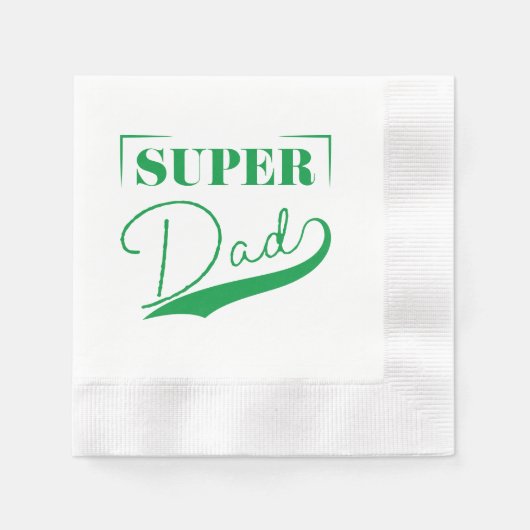 Serviette En Papier Super papa (Devant)