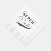 Serviette En Papier Super papa (Coin)
