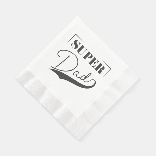 Serviette En Papier Super papa (Coin)