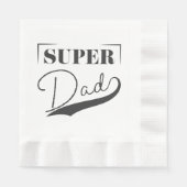 Serviette En Papier Super papa (Devant)