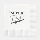 Serviette En Papier Super papa (Devant)