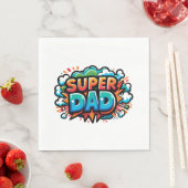 Serviette En Papier Super papa (En situation)