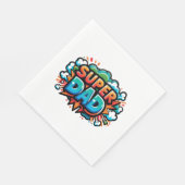 Serviette En Papier Super papa (Coin)