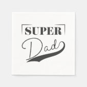 Serviette En Papier Super papa (Devant)