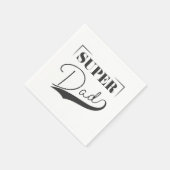 Serviette En Papier Super papa (Coin)