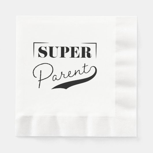 Serviette En Papier Super parent (Devant)