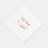 Serviette En Papier Super parent (Coin)