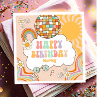 Super Party Retro Hippie les années 70 Rainbow Ann