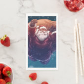 Serviette En Papier Super Père Noël (En situation)