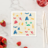 Serviette En Papier Super Pets & Justice League Motif Silhouette (En situation)