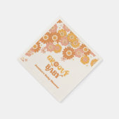 Serviette En Papier Super rétro baby shower  (Coin)